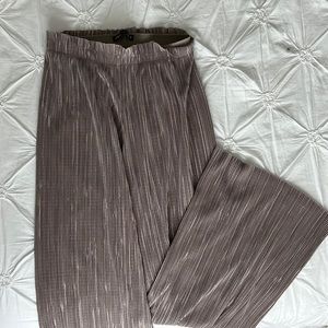 Zara pleated palazzo pants